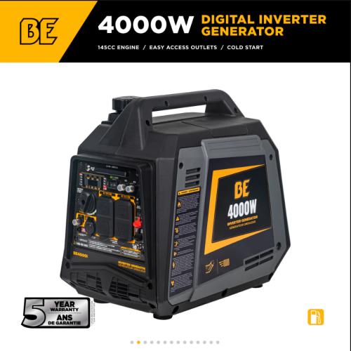 Générateur à onduleur numérique de 4 000 watts