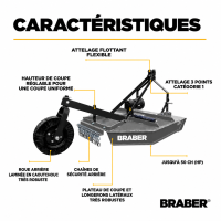  Coupe Broussailles Rotatif 60'' (Rotary Cutter)